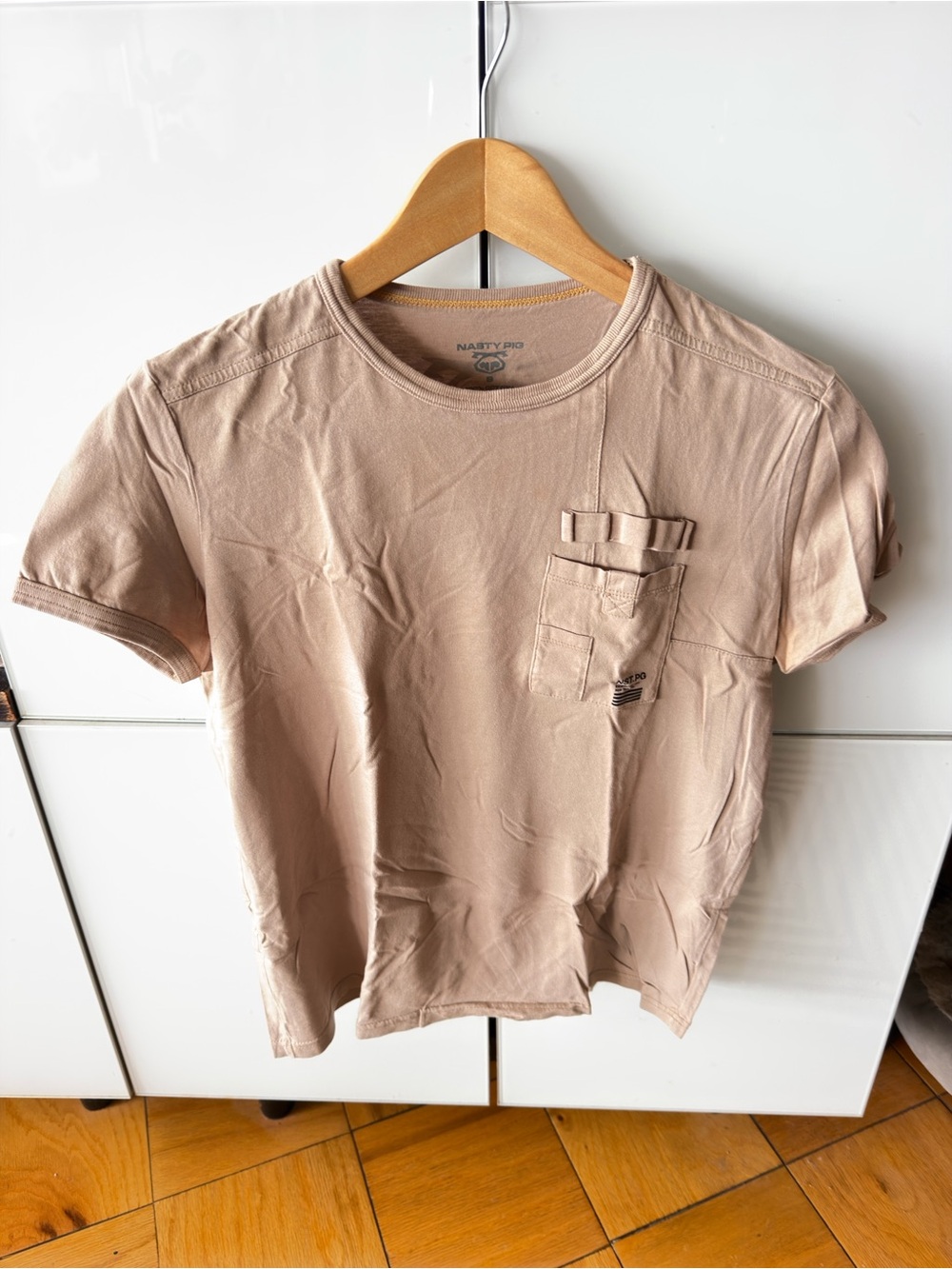 Nasty Pig Taupe Crew Neck Tee